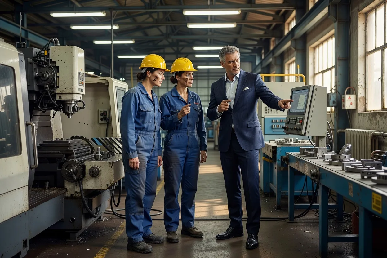 Atelier industriel employant des réfugiés ukrainiens en France