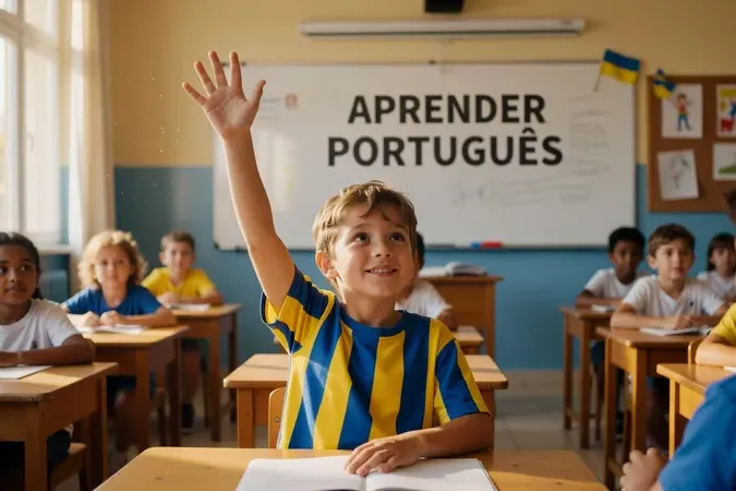 Crianças ucranianas integradas nas escolas portuguesas