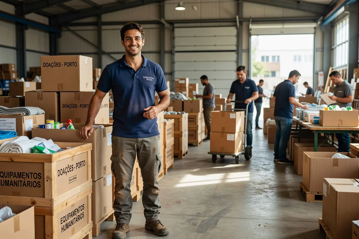 Entretien : un bénévole logistique sur les dons matériels pour l'Ukraine